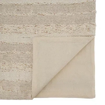 Kirkland's Sand Textured Stripe Table Runner In Multi
