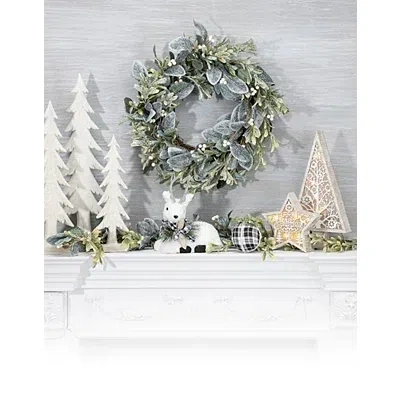 Kirkland's Pre-lit White Wood A-frame Tree In Multi