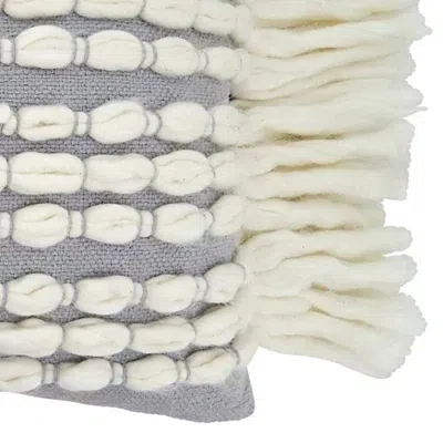 Kirkland's Chunky Fringe Lumbar Pillow In Multi
