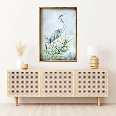 Kirkland's Heron Wood Framed Canvas Art Print In Multi