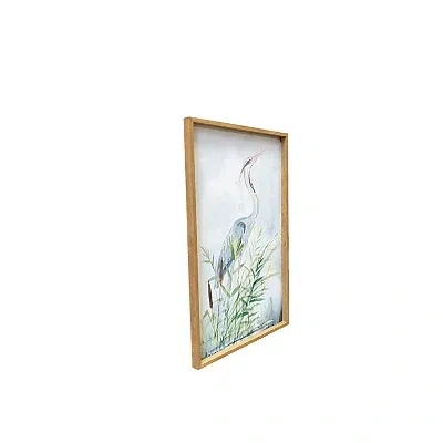 Kirkland's Heron Wood Framed Canvas Art Print In Multi
