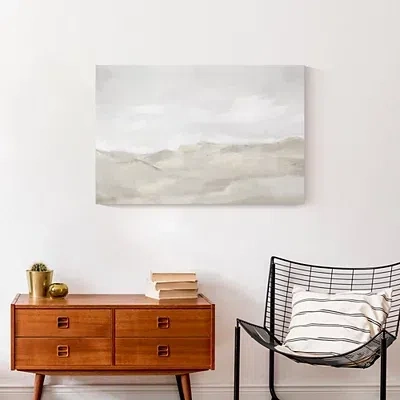 Kirkland's Neutral Abstract Canvas Art Print In White