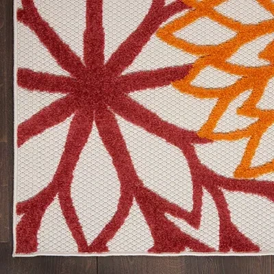 Kirkland's Floral Burst Outdoor Area Rug In Multi