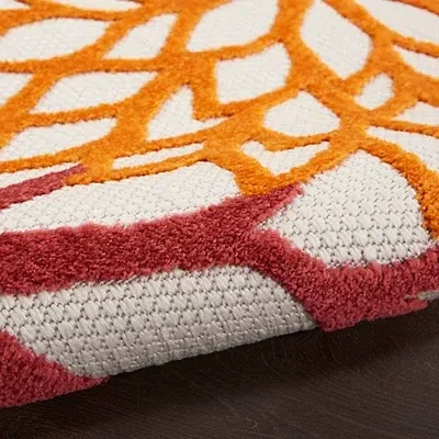 Kirkland's Floral Burst Outdoor Area Rug In Multi