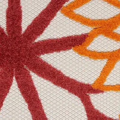 Kirkland's Floral Burst Outdoor Area Rug In Multi