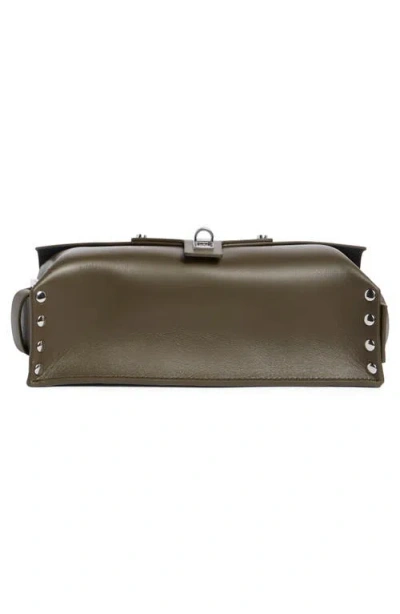 Allsaints Miro Leather Satchel In Green