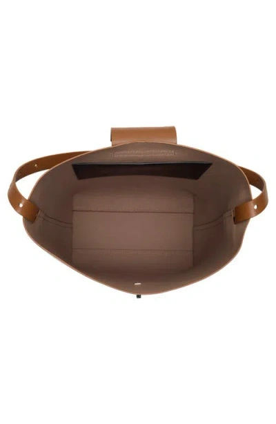 Allsaints Miro Leather Shoulder Bag In Brown