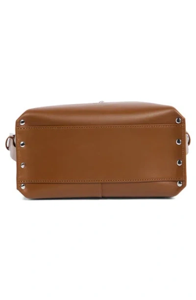 Allsaints Miro Leather Shoulder Bag In Brown