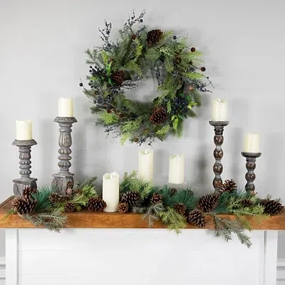 Kirkland's Forest Pinecone And Cedar Garland In Multi