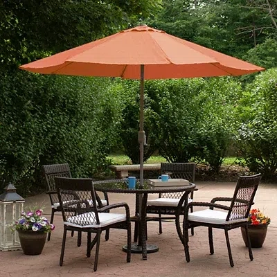Kirkland's Tilt Hand Crank Outdoor Umbrella In Multi
