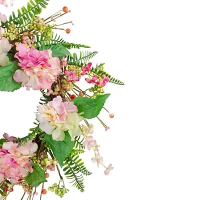 Kirkland's Hydrangea And Fern Berry Wreath In Multi