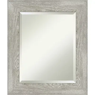 Kirkland's Dove Gray Scoop Frame Beveled Mirror In Gray