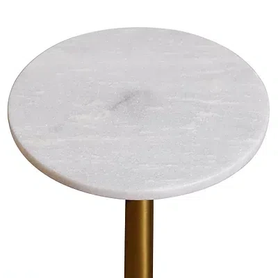 Kirkland's Marble Top Tapered Base Accent Table In Multi