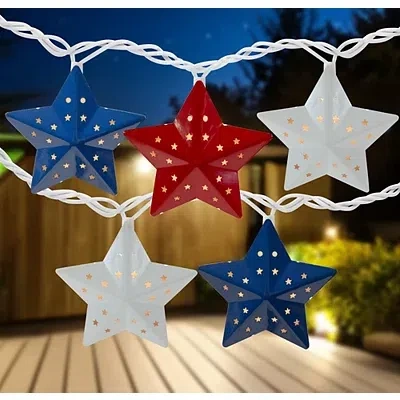 Kirkland's Stars And Stripes Rustic String Lights In Multi