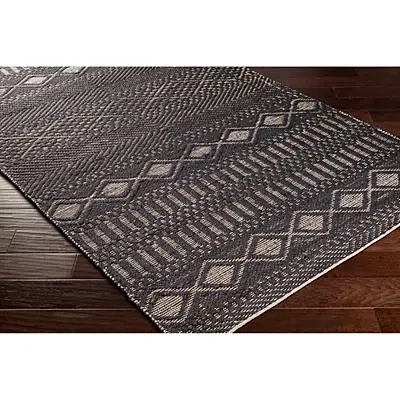 Kirkland's Diamond Jute Area Rug In Black