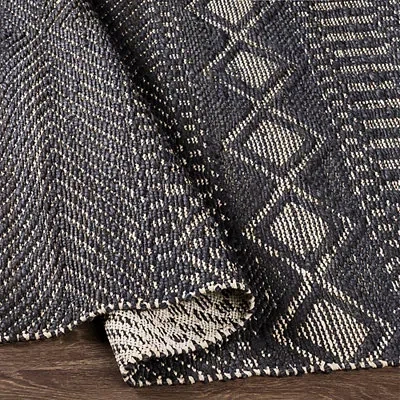 Kirkland's Diamond Jute Area Rug In Black