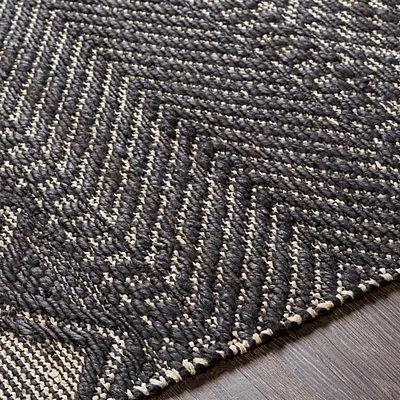 Kirkland's Diamond Jute Area Rug In Black