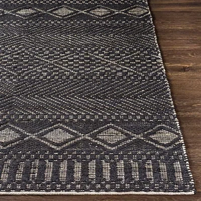 Kirkland's Diamond Jute Area Rug In Black