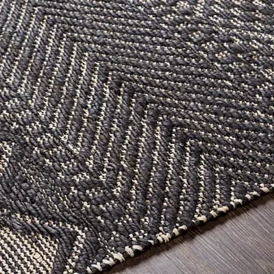 Kirkland's Diamond Jute Area Rug In Black