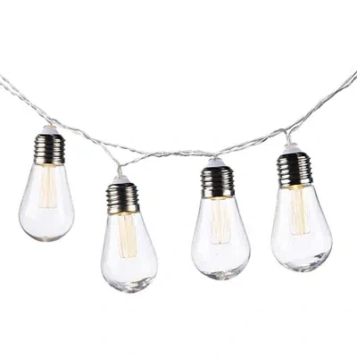 Kirkland's Glass Bulb Solar Outdoor String Lights In Multi