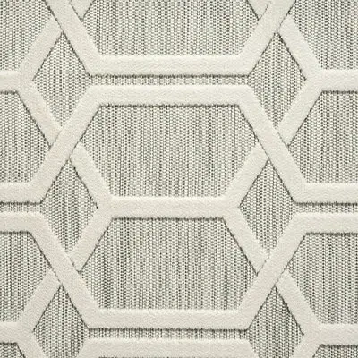 Kirkland's Raised Honeycomb Indoor/outdoor Area Rug In White