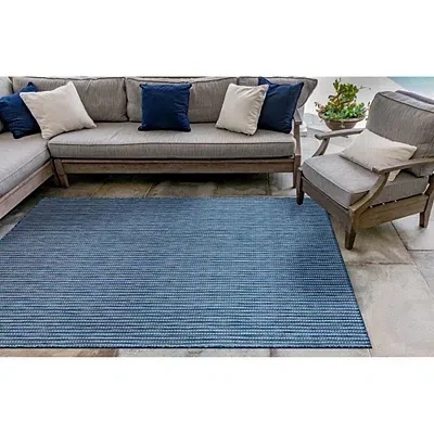 Kirkland's Intertwine Indoor/outdoor Area Rug In Blue