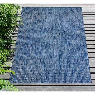 Kirkland's Intertwine Indoor/outdoor Area Rug In Blue