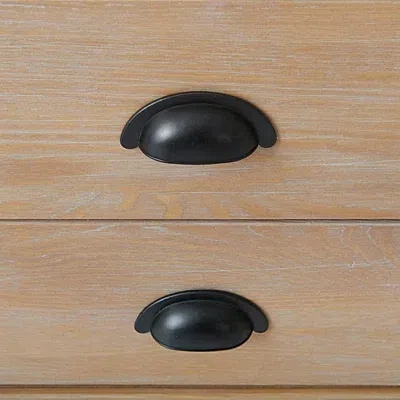 Kirkland's Wood Grain Open Storage Nightstand In Black