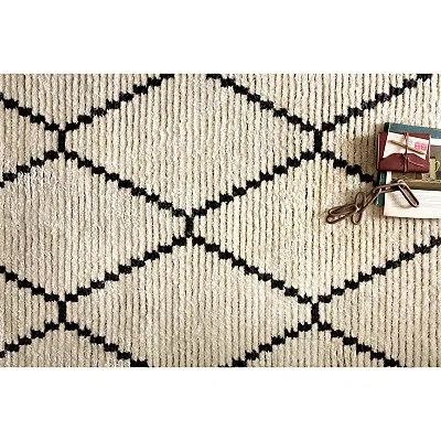 Kirkland's Chris Loves Julia X Loloi Alice Cream Rug In White