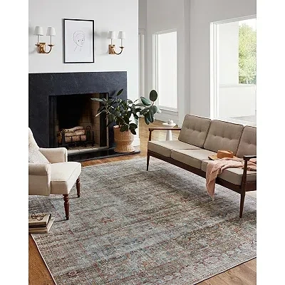 Kirkland's Chris Loves Julia X Loloi Jules Lagoon Rug In Brown