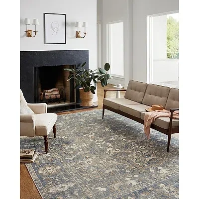 Kirkland's Chris Loves Julia X Loloi Rosemarie Blue Rug In Multi