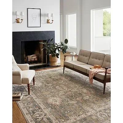Kirkland's Chris Loves Julia X Loloi Sage Rosemarie Rug In Brown