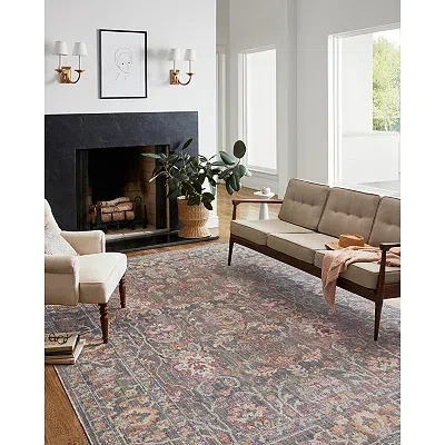 Kirkland's Chris Loves Julia X Loloi Rosemarie Gray Rug In Brown