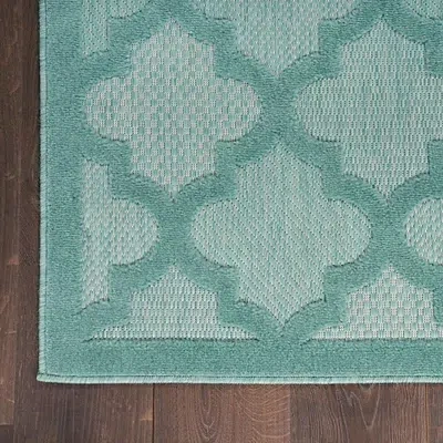 Kirkland's Seaglass Trellis Outdoor Area Rug In Multi