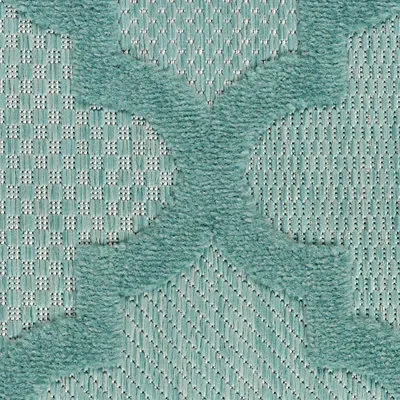 Kirkland's Seaglass Trellis Outdoor Area Rug In Multi