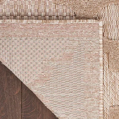 Kirkland's Trellis Indoor/outdoor Area Rug In Brown