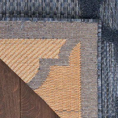 Kirkland's Trellis Indoor/outdoor Area Rug In Blue