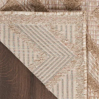 Kirkland's Diamond Indoor/outdoor Area Rug In Brown