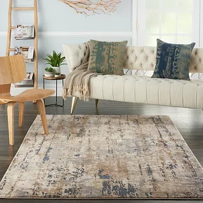 Kirkland's Multi Tally Textured Area Rug In Brown