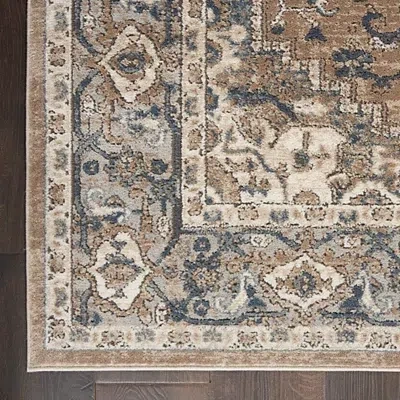 Kirkland's Multicolor Nadia Medallion Area Rug In Neutral