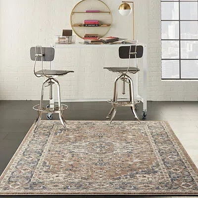 Kirkland's Multicolor Nadia Medallion Area Rug In Neutral
