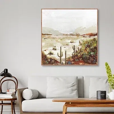 Kirkland's Cactus Canyon Framed Canvas Art Print In Multi