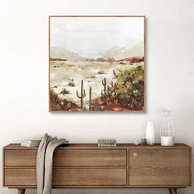 Kirkland's Cactus Canyon Framed Canvas Art Print In Multi