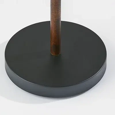 Kirkland's Metal Walnut Flare Pulls Floor Lamp In Black