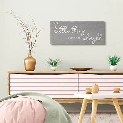 Kirkland's Charming Every Little Thing Wall Plaque In Gray