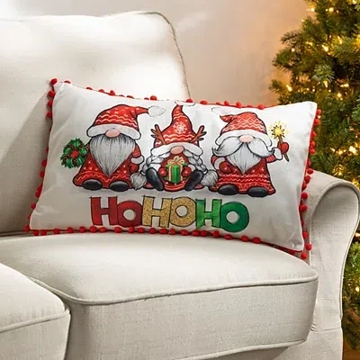 Kirkland's Merry Hohoho Gnomes Lumbar Pillows In Multi
