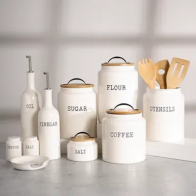 Kirkland's Debossed Salt And Pepper Shaker Set In Neutral