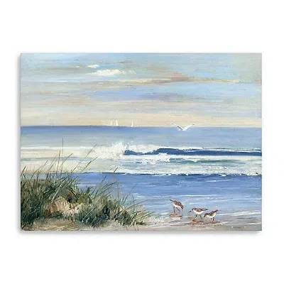 Kirkland's Beach Combers Coastal Canvas Wall Art In Blue
