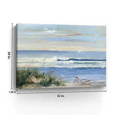 Kirkland's Beach Combers Coastal Canvas Wall Art In Blue