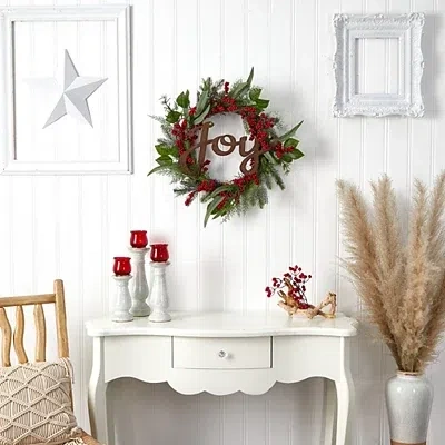 Kirkland's Foliage And Red Berry Joy Wreath In Multi
